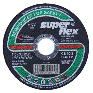 Grinding Techniques – Superflex – Masonry Cutting Disc – 23cm Grinding Techniques – Superflex – Masonry Cutting Disc – 23cm