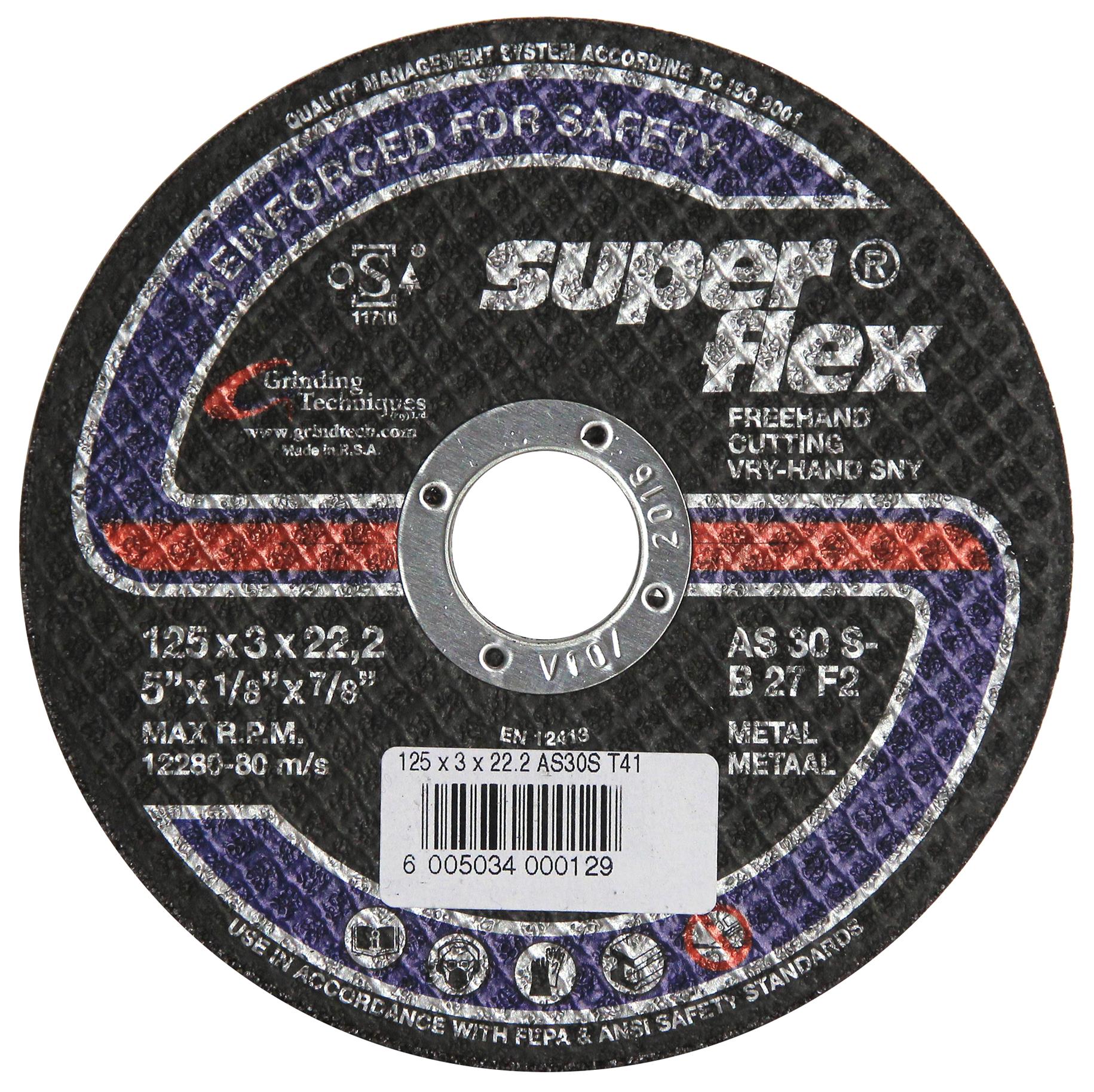 Superflex – Steel Cutting Disc – 12.5cm Superflex – Steel Cutting Disc – 12.5cm