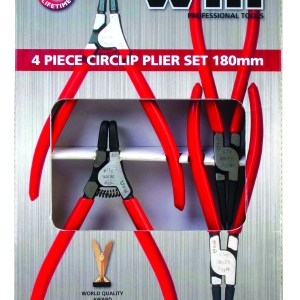 4 Pc Circlip Plier Set 180Mm 4 Pc Circlip Plier Set 180Mm