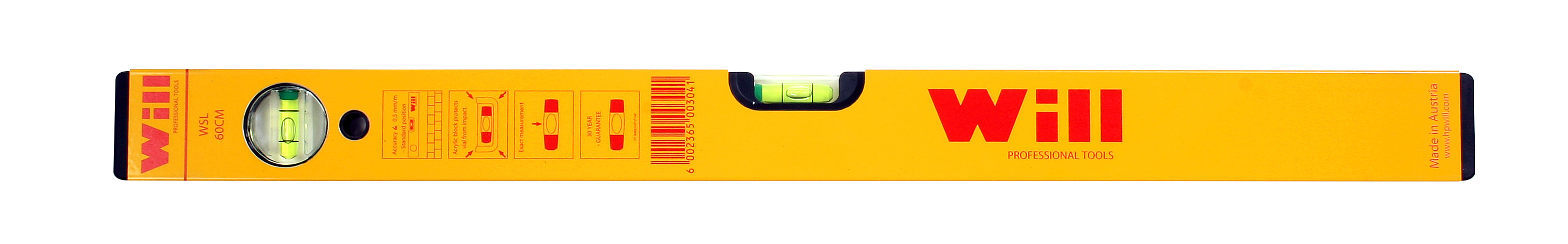 600Mm Will 2 Vial Spirit Level 600Mm Will 2 Vial Spirit Level