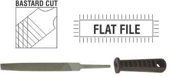 File AFile Flat Bastard 100mm Sleeve File AFile Flat Bastard 100mm Sleeve