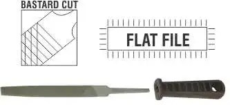 File AFile Flat Bastard 250mm Sleeve File AFile Flat Bastard 250mm Sleeve