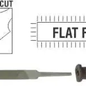 File AFile Flat Bastard 250mm Sleeve File AFile Flat Bastard 250mm Sleeve