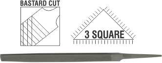 File AFile Three Square Bastard 150mm File AFile Three Square Bastard 150mm