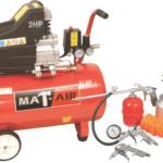 Compressor MATAIR Kit 2hp 50l +5pc S|gun Compressor MATAIR Kit 2hp 50l +5pc S|gun