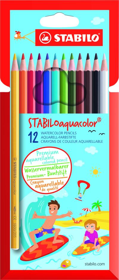 Stabilo Aqua Colour Watercolour Pencils 12’s Stabilo Aqua Colour Watercolour Pencils 12’s