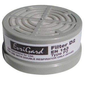 Respirator Com Spare Filter Dust D2 Per2 Respirator Com Spare Filter Dust D2 Per2