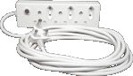 Elec Mts Prepac Multiplug 6way 5m Cord Elec Mts Prepac Multiplug 6way 5m Cord