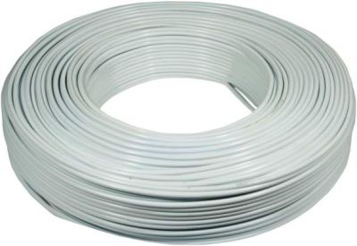 Elec Mts Wire Surface Flat Wht 2.5x100m Elec Mts Wire Surface Flat Wht 2.5x100m