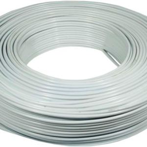 Elec Mts Wire Surface Flat Wht 2.5x100m Elec Mts Wire Surface Flat Wht 2.5x100m