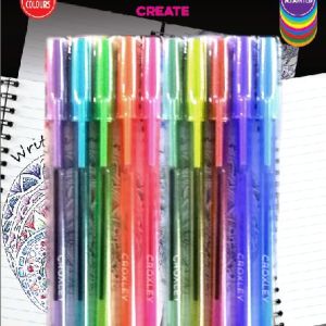 Croxley Create Capped Ballpoint Pens – Assorted Fun (Blister of 10) Croxley Create Capped Ballpoint Pens – Assorted Fun (Blister of 10)