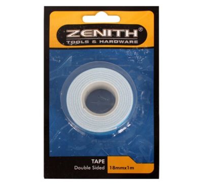 Bulk Pack 5 x Zenith Double Sided Tape 18mm x 1m Bulk Pack 5 x Zenith Double Sided Tape 18mm x 1m