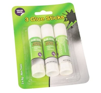 Bulk Pack 10 x Glue Stick 8g, Card of 3 Bulk Pack 10 x Glue Stick 8g, Card of 3