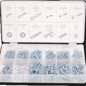 Assort Mts Nut Bolt & Screw Met 347pc Assort Mts Nut Bolt & Screw Met 347pc