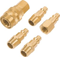 Coupler Mts Quick Air Brass Set 5pcs Coupler Mts Quick Air Brass Set 5pcs