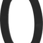 Mackie Number Plastic Black 200mm No.0 Mackie Number Plastic Black 200mm No.0