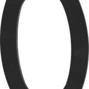 Mackie Number Plastic Black 200mm No.0 Mackie Number Plastic Black 200mm No.0