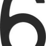 Mackie Number Plastic Black 200mm No.6 Mackie Number Plastic Black 200mm No.6