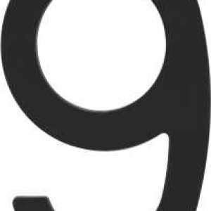 Mackie Number Plastic Black 200mm No.9 Mackie Number Plastic Black 200mm No.9