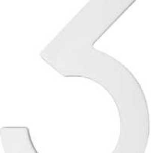 Mackie Number Plastic White 200mm No.3 Mackie Number Plastic White 200mm No.3