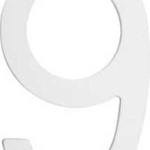 Mackie Number Plastic White 200mm No.9 Mackie Number Plastic White 200mm No.9