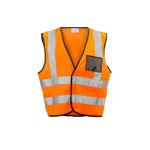Dromex – Orange Reflective Vest With Zip And Id Pocket – Medium Dromex – Orange Reflective Vest With Zip And Id Pocket – Medium