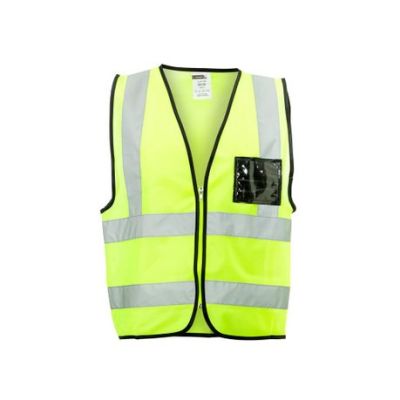 Dromex – Lime Reflective Vest With Zip And Id Pocket – 2XL Dromex – Lime Reflective Vest With Zip And Id Pocket – 2XL