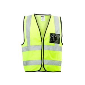 Dromex – Lime Reflective Vest With Zip And Id Pocket – 3XL Dromex – Lime Reflective Vest With Zip And Id Pocket – 3XL