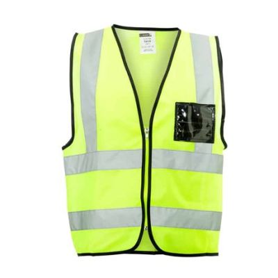 Dromex – Lime Reflective Vest With Zip And Id Pocket – 5XL Dromex – Lime Reflective Vest With Zip And Id Pocket – 5XL