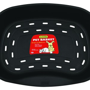 Pet Bed – Pet Accessories – Plastic – Medium – 60cm x 46cm x 18.5cm – Black – M Pet Bed – Pet Accessories – Plastic – Medium – 60cm x 46cm x 18.5cm – Black – M