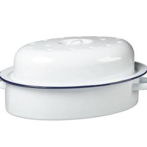 1st Grade Oval Shaped Enamel Casserole & Roasting Dish 1st Grade Oval Shaped Enamel Casserole & Roasting Dish