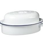 1st Grade Oval Shaped Enamel Casserole & Roasting Dish 1st Grade Oval Shaped Enamel Casserole & Roasting Dish