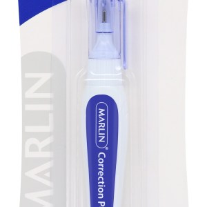 Marlin Correction Fluid Pen Metal Tip 7ml Marlin Correction Fluid Pen Metal Tip 7ml
