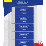 Marlin Vinyl Erasers – Blister of 5 Marlin Vinyl Erasers – Blister of 5