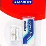 Marlin Metal Sharpener and Vinyl Eraser Marlin Metal Sharpener and Vinyl Eraser