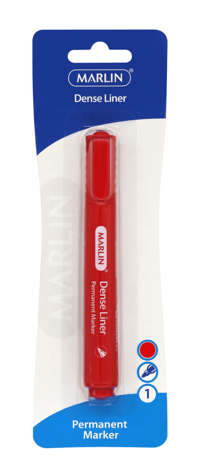 Marlin Dense Liners Permanent Marker – Red Marlin Dense Liners Permanent Marker – Red