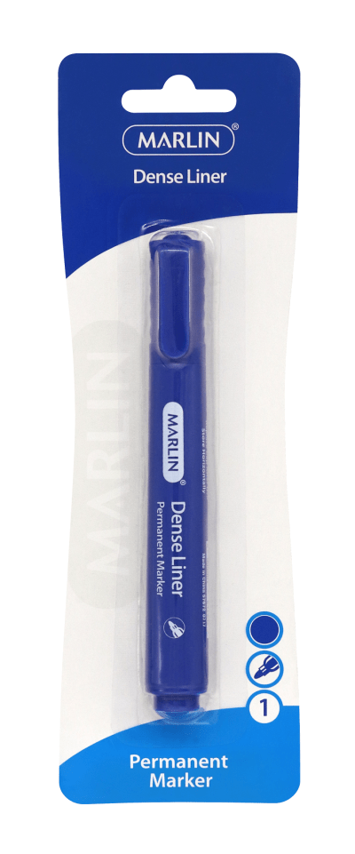 Marlin Dense Liners Permanent Marker – Blue Marlin Dense Liners Permanent Marker – Blue