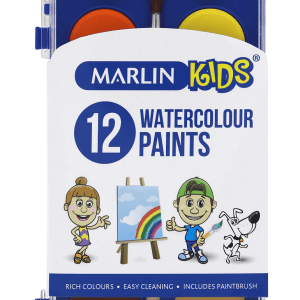 Marlin Kids Watercolours – 12 Pats Marlin Kids Watercolours – 12 Pats