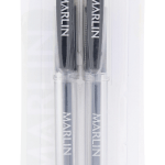 Marlin Aqua Glide 0.7mm Gel Ink Pens – Black (Blister of 2) Marlin Aqua Glide 0.7mm Gel Ink Pens – Black (Blister of 2)