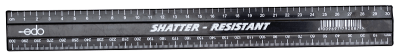 Marlin Edo 30cm Black Recycled Material Ruler Marlin Edo 30cm Black Recycled Material Ruler