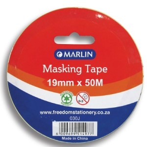 Marlin Masking Tape Roll -19mm x 50m Marlin Masking Tape Roll -19mm x 50m