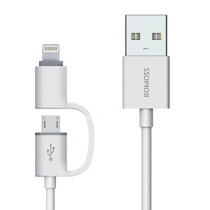 Romoss Rolink Hybrid Micro USB and Lightning Cable 1m Romoss Rolink Hybrid Micro USB and Lightning Cable 1m