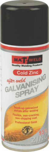 MATWELD Cold Zinc Galvanizing Spray 400ml MATWELD Cold Zinc Galvanizing Spray 400ml
