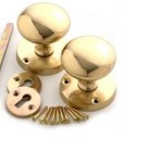 Waldo Door Furn/Mort. Knob Vic.Round Brass Waldo Door Furn/Mort. Knob Vic.Round Brass