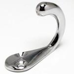 Waldo Wardrobe Hook Single Chrome Plated Waldo Wardrobe Hook Single Chrome Plated