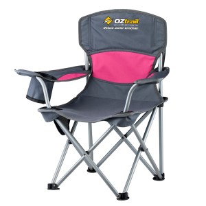 Oztrail Junior Deluxe Arm Chair – Pink Oztrail Junior Deluxe Arm Chair – Pink
