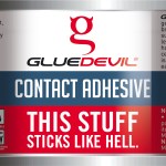 Glue Devil – 250ml Contact Adhesive Tin Glue Devil – 250ml Contact Adhesive Tin