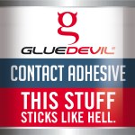 Glue Devil – 1 Litre Contact Adhesive Tin Glue Devil – 1 Litre Contact Adhesive Tin
