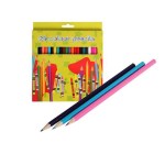 Pencil Crayon 24 Set for School & Arts and Craft (Pack of 3) Pencil Crayon 24 Set for School & Arts and Craft (Pack of 3)