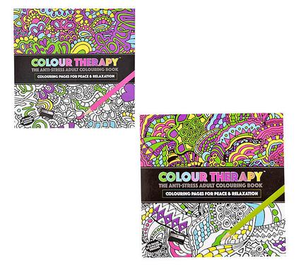 Bulk Pack 4 x Colouring Book Therapy 120 Page 21cm x 20cm Bulk Pack 4 x Colouring Book Therapy 120 Page 21cm x 20cm